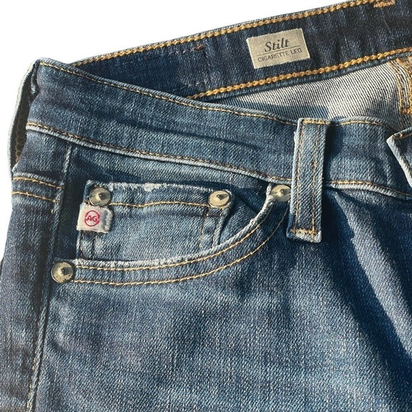 AG Adriano Goldschmied The Stilt Cigarette Jeans -Size 24R - Picture 6 of 16